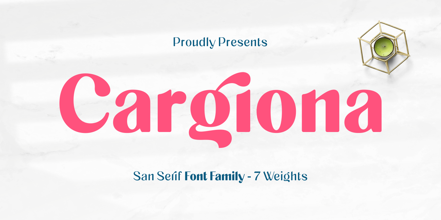 Шрифт Cargiona